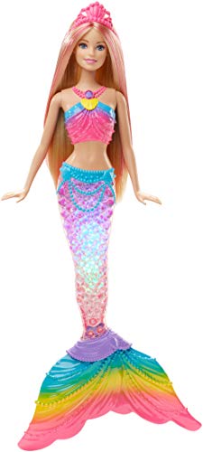 Barbie Dreamtopia, bambola Sirena Luci...
