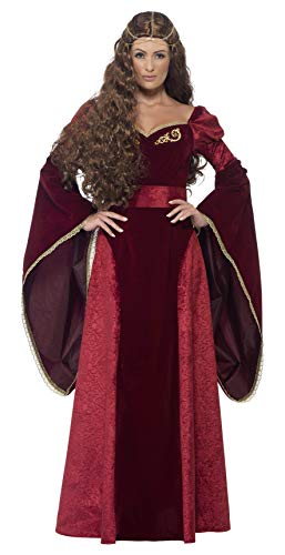 Smiffy's - Costume da regina medievale,...