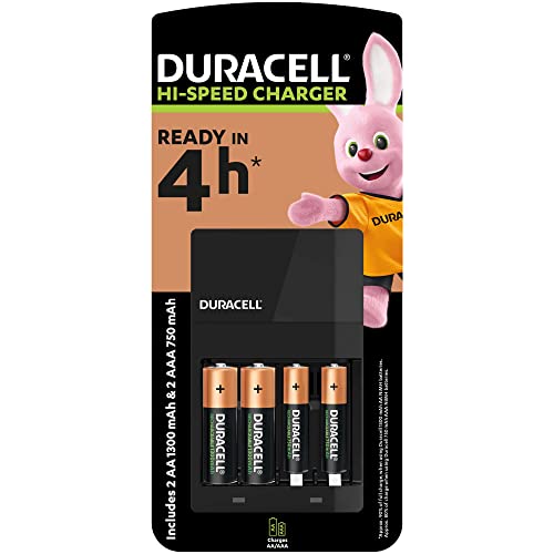 Duracell - Carica batterie in 4 ore,...