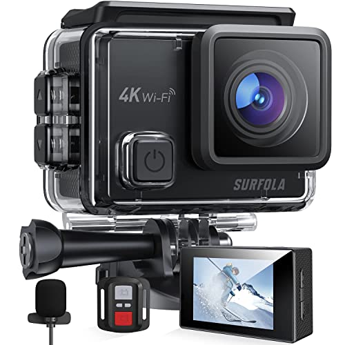 Videocamera Sportiva Surfola 4K 30FPS,...