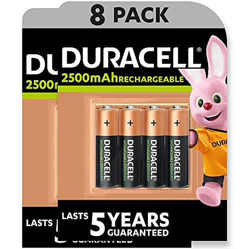 Duracell - Batterie ricaricabili AA 2500...