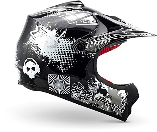 ARMOUR Helmets AKC-49 Casco da Motocross,...