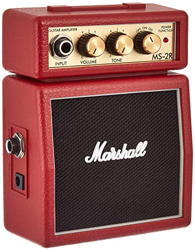 Mini amplificatore per chitarra Marshall MS2 rosso 2W