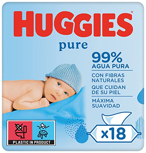 Salviette per neonati Huggies Pure - 18...
