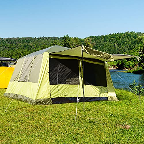Tenda da campeggio per famiglie Outsunny 4-8...
